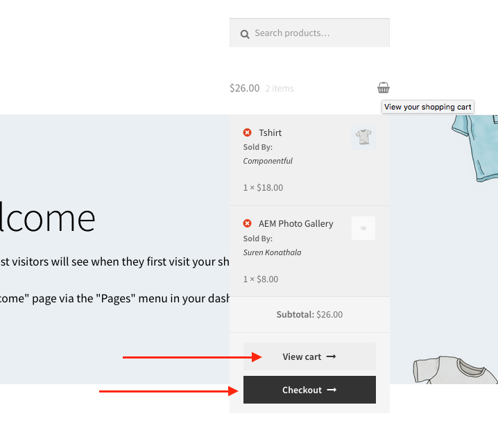 Remove Cart and Checkout Buttons from Mini Cart zorem