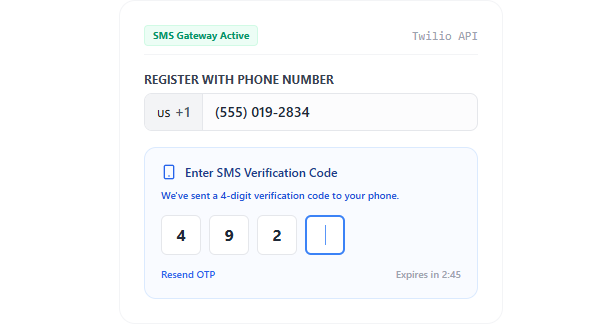 Phone (SMS) Verification