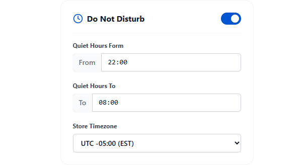 Do Not Disturb Hours