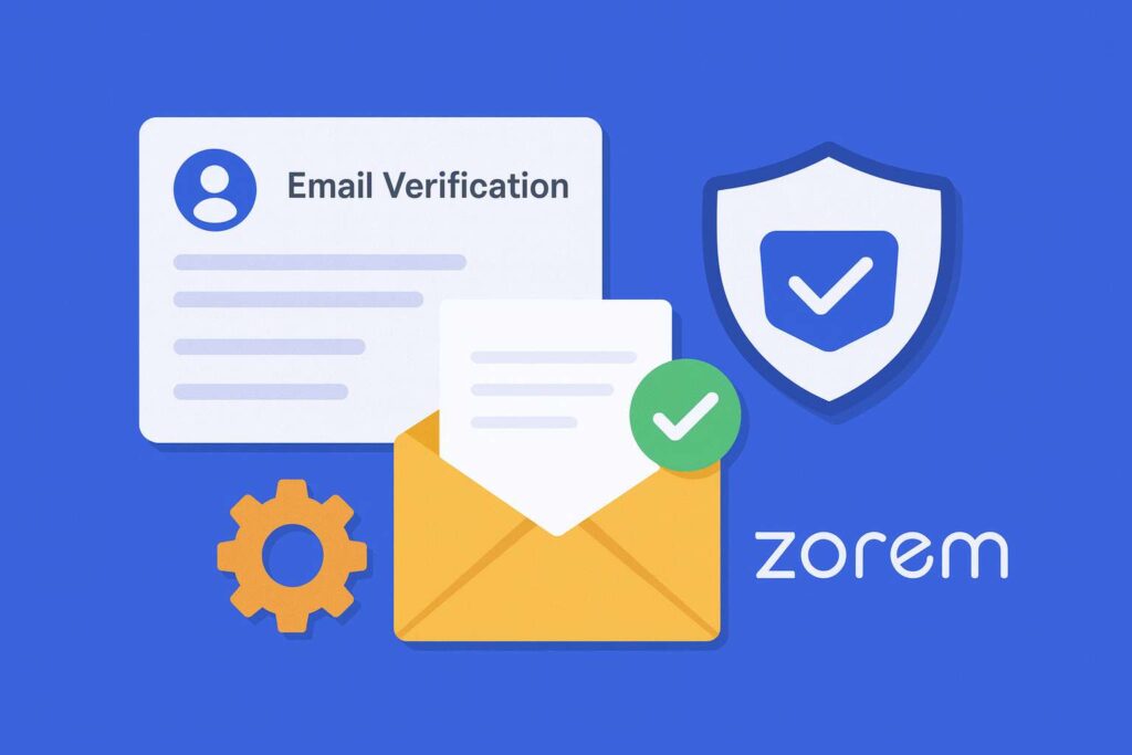 Zorem Email Verification plugin for WooCommerce with secure verification checkmark