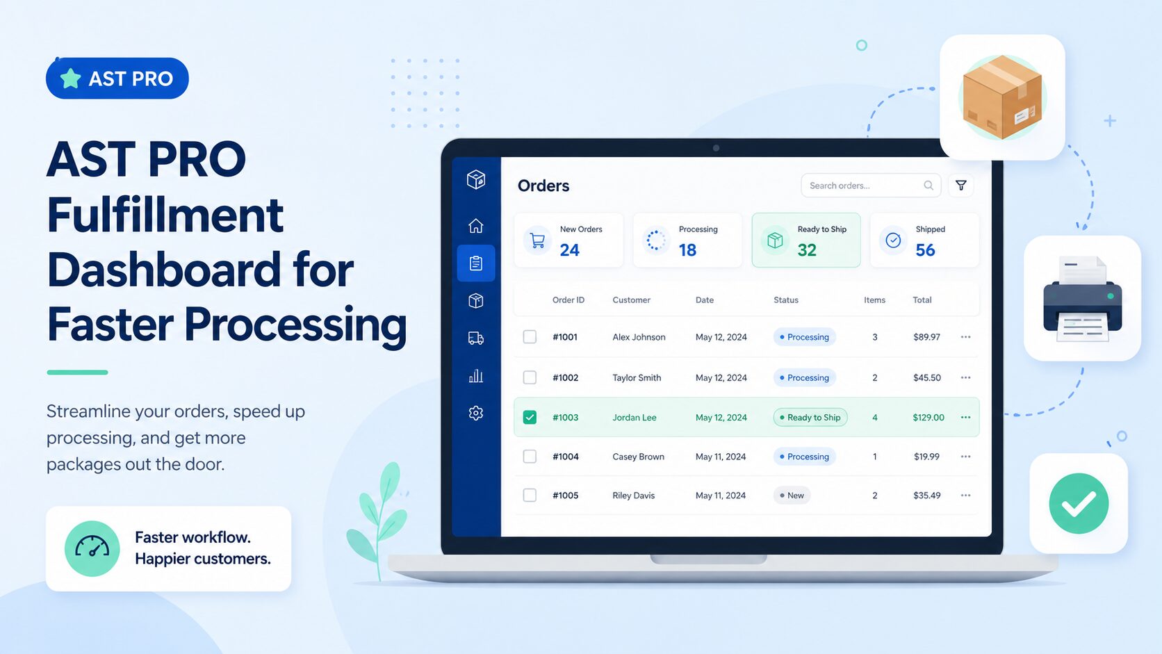 How to use AST PRO’s fulfillment dashboard for faster processing
