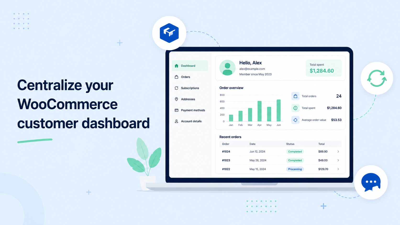 How Customer Info centralizes your WooCommerce dashboard