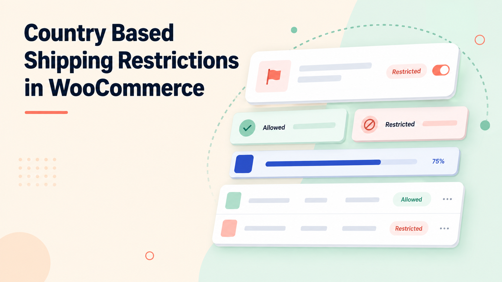 How to set up country-based shipping restrictions in WooCommerce